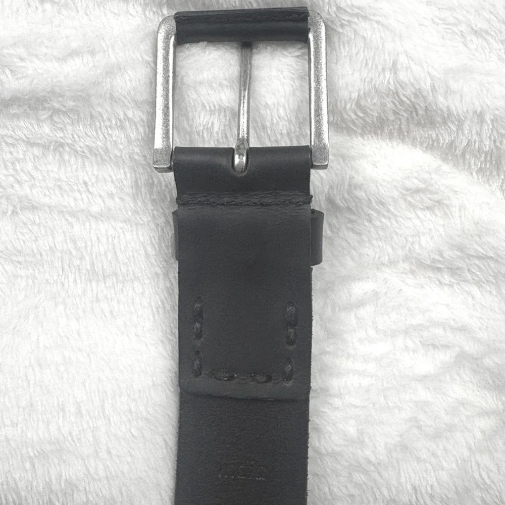 Timberland‎ Black Genuine Leather Belt Men 38/40  Rugged Dependable Work *READ*